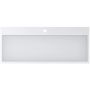 Miraggio Mares Mirasoft umywalka 99,3x42 cm prostokątna nablatowa biały mat 0001102 zdj.1