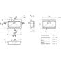 Miraggio Edam umywalka 60x42 cm wpuszczana prostokątna biały połysk 0000787 zdj.2