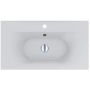 Miraggio Delhi Matt umywalka 79,4x44,6 cm prostokątna wpuszczana biały mat 0000791 zdj.1