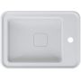 Miraggio Marrakesh 380 Matt umywalka 51,9x39 cm prostokątna ścienna-nablatowa biały mat 0000935 zdj.1