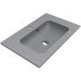 Miraggio Della Mirastone umywalka 70x45 cm prostokątna wpuszczana szary mat 0000986 zdj.1