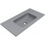 Miraggio Della Mirastone umywalka 90,1x45,1 cm prostokątna wpuszczana szary mat 0000987 zdj.1