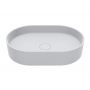 Miraggio Kira Mirasoft umywalka 60x40 cm owalna nablatowa biały mat 0001051 zdj.3