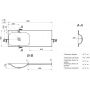 Miraggio Jessel umywalka 120x45 cm wpuszczana prostokątna lewa biały połysk 0001057 zdj.2