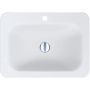 Miraggio California Mirasoft umywalka 61,4x45,6 cm prostokątna wpuszczana biały mat 0001064 zdj.1