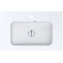 Miraggio Della Mirasoft umywalka 70x45 cm prostokątna wpuszczana biały mat 0001069 zdj.1