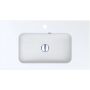 Miraggio Della Mirasoft umywalka 80,1x45,1 cm prostokątna wpuszczana biały mat 0001070 zdj.1