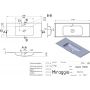 Miraggio Della Mirasoft umywalka 110,1x45,1 cm prostokątna wpuszczana biały mat 0001074 zdj.2