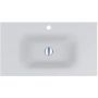Miraggio Jessel Mirasoft umywalka 80x45 cm prostokątna wpuszczana biały mat 0001090 zdj.1