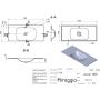 Miraggio Jessel Mirasoft umywalka 100x45 cm prostokątna wpuszczana biały mat 0001092 zdj.2