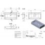 Miraggio Oskar Mirasoft umywalka 79,3x42,3 cm prostokątna nablatowa biały mat 0001112 zdj.2