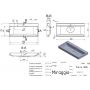 Miraggio Varna umywalka 89,7x41,7 cm prostokątna ścienna biały mat 0001122 zdj.2