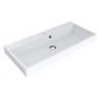 Miraggio Varna umywalka 89,7x41,7 cm prostokątna ścienna biały mat 0001122 zdj.3