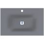 Miraggio Jessel Mirasoft umywalka 70x45 cm prostokątna wpuszczana szary mat 0001465 zdj.1