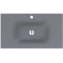 Miraggio Jessel Mirastone umywalka 80x45 cm prostokątna wpuszczana szary mat 0001467 zdj.1