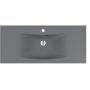 Miraggio Rostriks Uno Mirastone umywalka 100x45 cm prostokątna wpuszczana szary mat  0001507 zdj.1