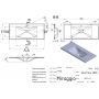 Miraggio Rostriks Uno Matt umywalka 100x45 cm prostokątna wpuszczana biały mat 0001543 zdj.2