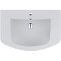 Miraggio Dea Mirasoft umywalka 80,1x54,3 cm półokrągła wpuszczana biały mat 0001589 zdj.1
