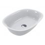 Miraggio Jay umywalka 54x39 cm owalna nablatowa biała 0001875 zdj.3