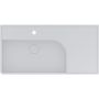 Miraggio Optimus umywalka 95x48 cm nablatowa prostokątna biały połysk 0001880 zdj.3