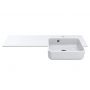 Miraggio Fontana R Matt umywalka 104x45 cm prostokątna wpuszczana biały mat 0001894 zdj.3