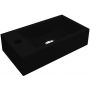 Miraggio Faro R Mirastone umywalka 40,8x22,7 cm prostokątna ścienna-nablatowa czarny mat 0002246 zdj.1