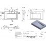 Miraggio Tokyo Mirasoft umywalka 80x50 cm prostokątna biały mat 0002417 zdj.2