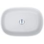 Miraggio Santorini Mirasoft umywalka 60x41,3 cm owalna nablatowa biały mat 0002421 zdj.1