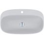 Miraggio Molle Matt umywalka 72,5x42,5 cm owalna wpuszczana biały mat 0002428 zdj.1