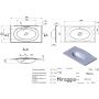 Miraggio Milano Mirasoft umywalka 88,9x48,4 cm prostokątna wpuszczana biały mat 0002429 zdj.2
