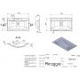 Miraggio Berlin Mirasoft umywalka 74,5x44,7 cm prostokątna wpuszczana biały mat 0002458 zdj.2