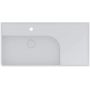 Miraggio Optimus Mirasoft umywalka 95x48 cm prostokątna ścienna-nablatowa biały mat 0002647 zdj.1
