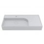 Miraggio Optimus Mirasoft umywalka 95x48 cm prostokątna ścienna-nablatowa biały mat 0002647 zdj.3
