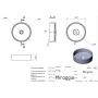 Miraggio Bergamo Mirasoft umywalka 40 cm okrągła nablatowa biały mat 0002675 zdj.2
