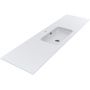 Miraggio Della umywalka 180x50 cm prostokątna wpuszczana biała 691255566 zdj.4