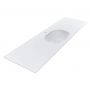 Miraggio New York 1850 Mirasoft umywalka 185x55 cm prostokątna nablatowa biały mat 69125565 zdj.4