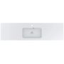 Miraggio Della Mirasoft umywalka 180x50 cm prostokątna wpuszczana biały mat 69125568 zdj.1