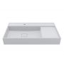 Miraggio Soul umywalka 80x52,5 cm prostokątna ścienna biała 8813306 zdj.4
