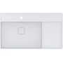 Miraggio Soul umywalka 90x52,5 cm prostokątna ścienna biały mat 8813320 zdj.1