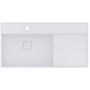 Miraggio Soul umywalka 100x52,5 cm prostokątna ścienna biała 8813393 zdj.1