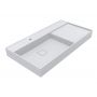 Miraggio Soul umywalka 100x52,5 cm prostokątna ścienna biała 8813393 zdj.3