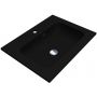 Miraggio Della Mirastone umywalka 60,1x45,1 cm prostokątna wpuszczana czarny mat 8813403 zdj.1