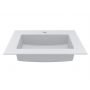 Miraggio Erica Mirasoft umywalka 60x50 cm prostokątna wpuszczana biały mat 8813412 zdj.3