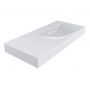 Miraggio Viola umywalka 100x46 cm prostokątna ścienna biały połysk 8813427 zdj.3