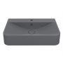 Miraggio Chamonix Mirastone umywalka 65,5x43,2 cm prostokątna ścienna-nablatowa szary mat 8813457 zdj.3