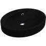 Miraggio Devon Mirastone umywalka 55x44,9 cm owalna wpuszczana czarny mat 8813458 zdj.1