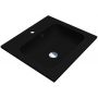 Miraggio Della Mirastone umywalka 50,1x45,1 cm prostokątna wpuszczana czarny mat 8813459 zdj.1