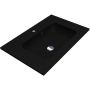 Miraggio Della Mirastone umywalka 70x45 cm prostokątna wpuszczana czarny mat 8813460 zdj.1