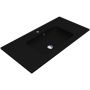 Miraggio Della Mirastone umywalka 90,1x45,1 cm prostokątna wpuszczana czarny mat 8813461 zdj.1