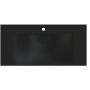 Miraggio Fly Mirastone umywalka 100x48 cm prostokątna nablatowa czarny mat 8813463 zdj.1